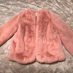 Furry Pink Jacket GAP